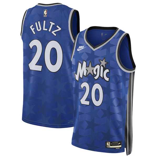 Mens Orlando Magic #20 Markelle Fultz Blue 2023-24 Classic Edition Stitched Basketball Jersey Dzhi